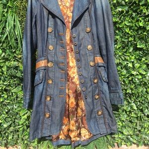 VINTAGE D&G Jean Jacket Size L